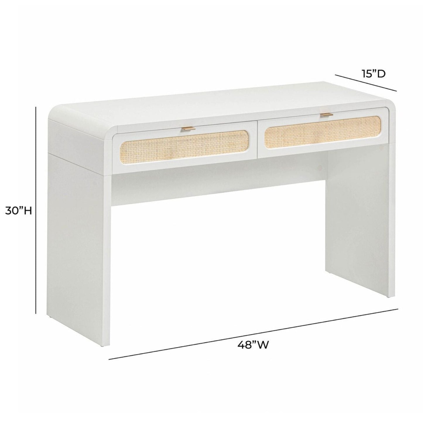 Starling Rattan Console Desk