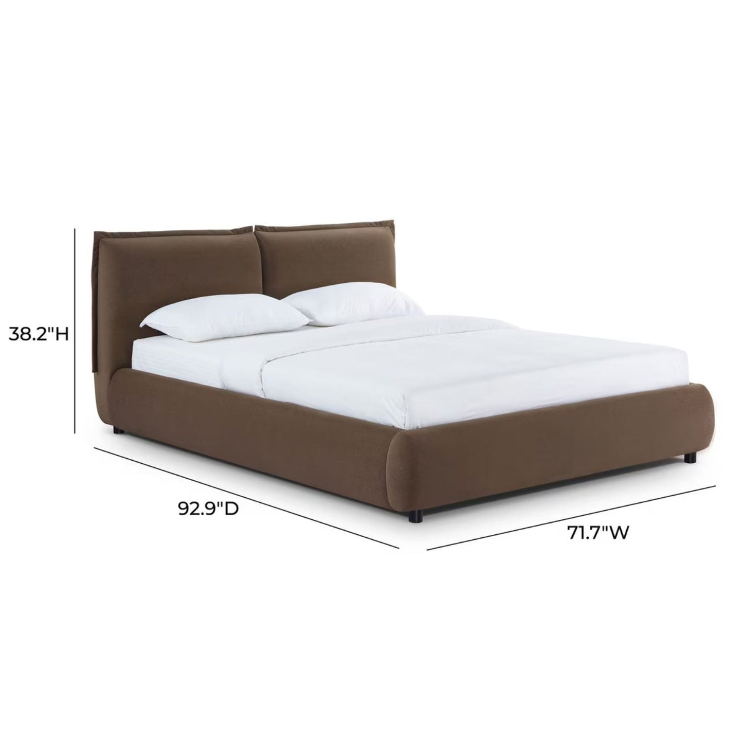 Murray Faux Mohair Velvet Bed
