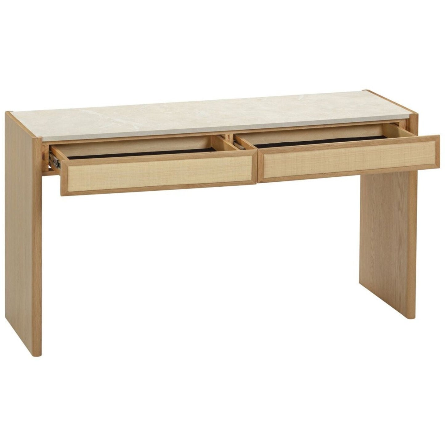 Sage Natural Oak Console Desk