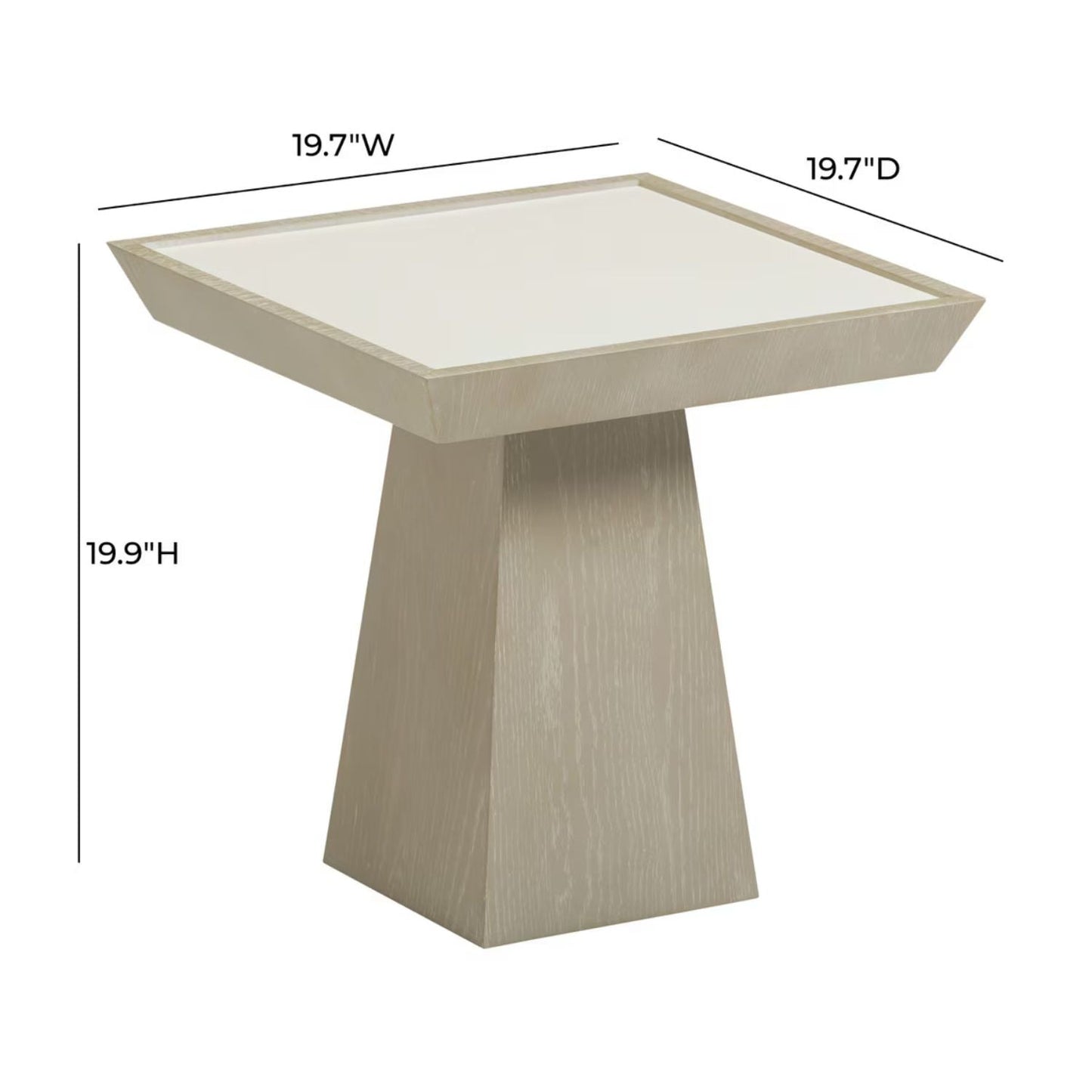 Bailey Washed Ash Side Table