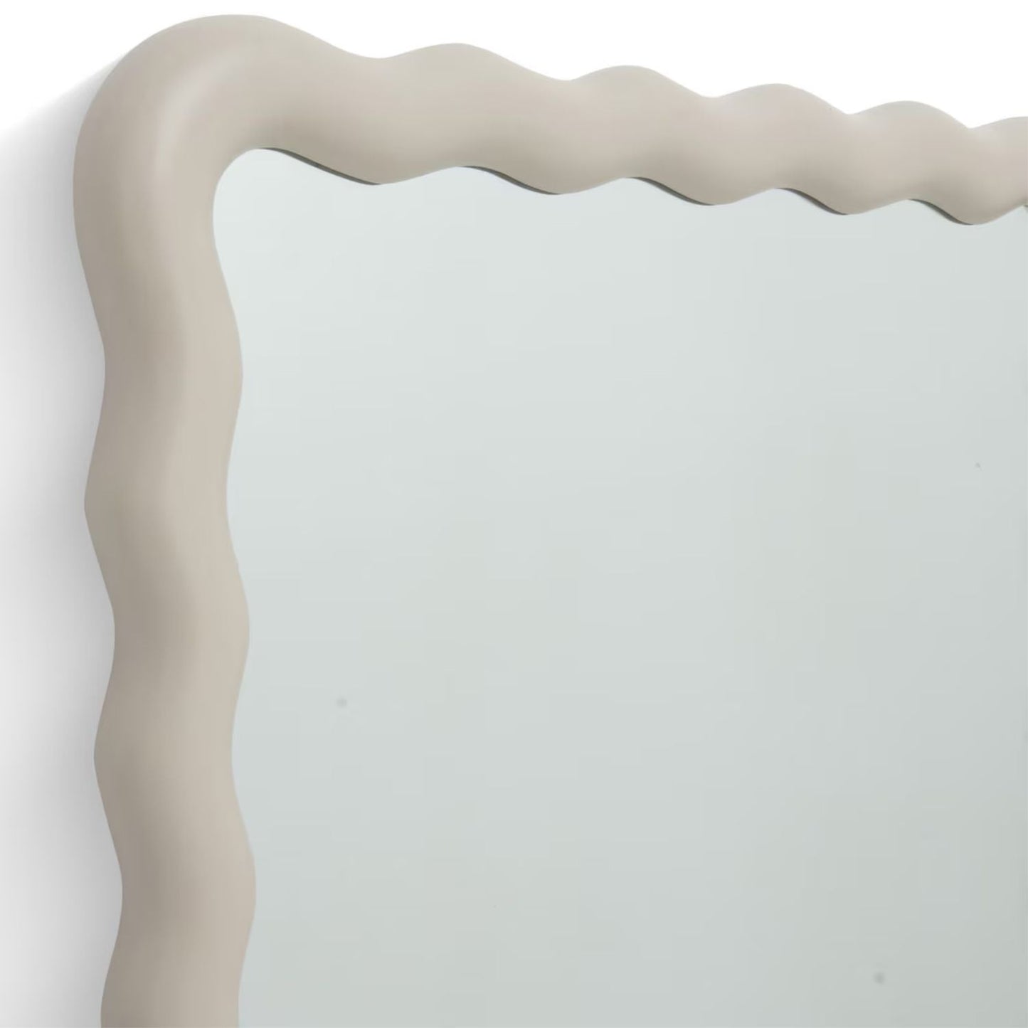 Faire Cream Swirly Wall Mirror