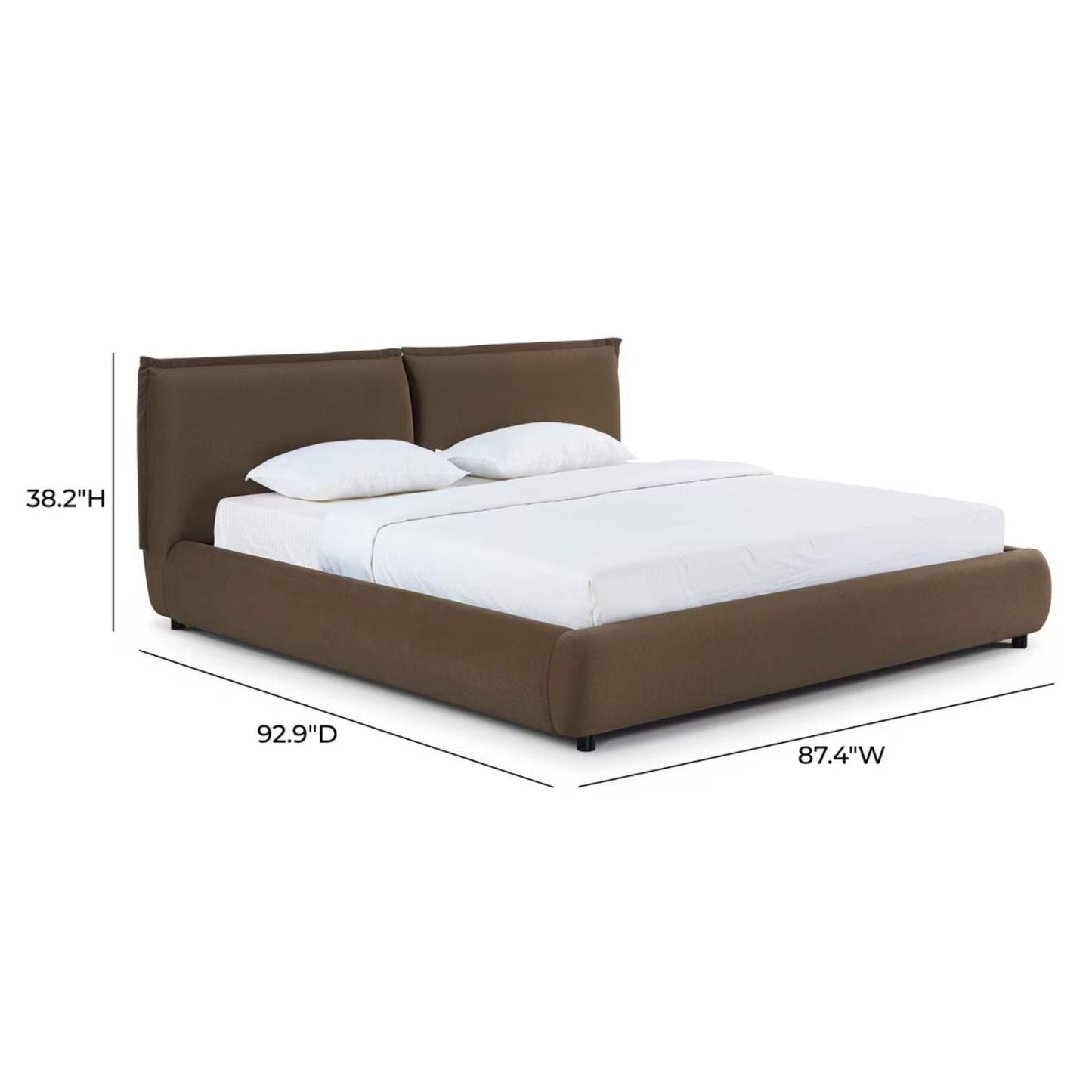 Murray Faux Mohair Velvet Bed