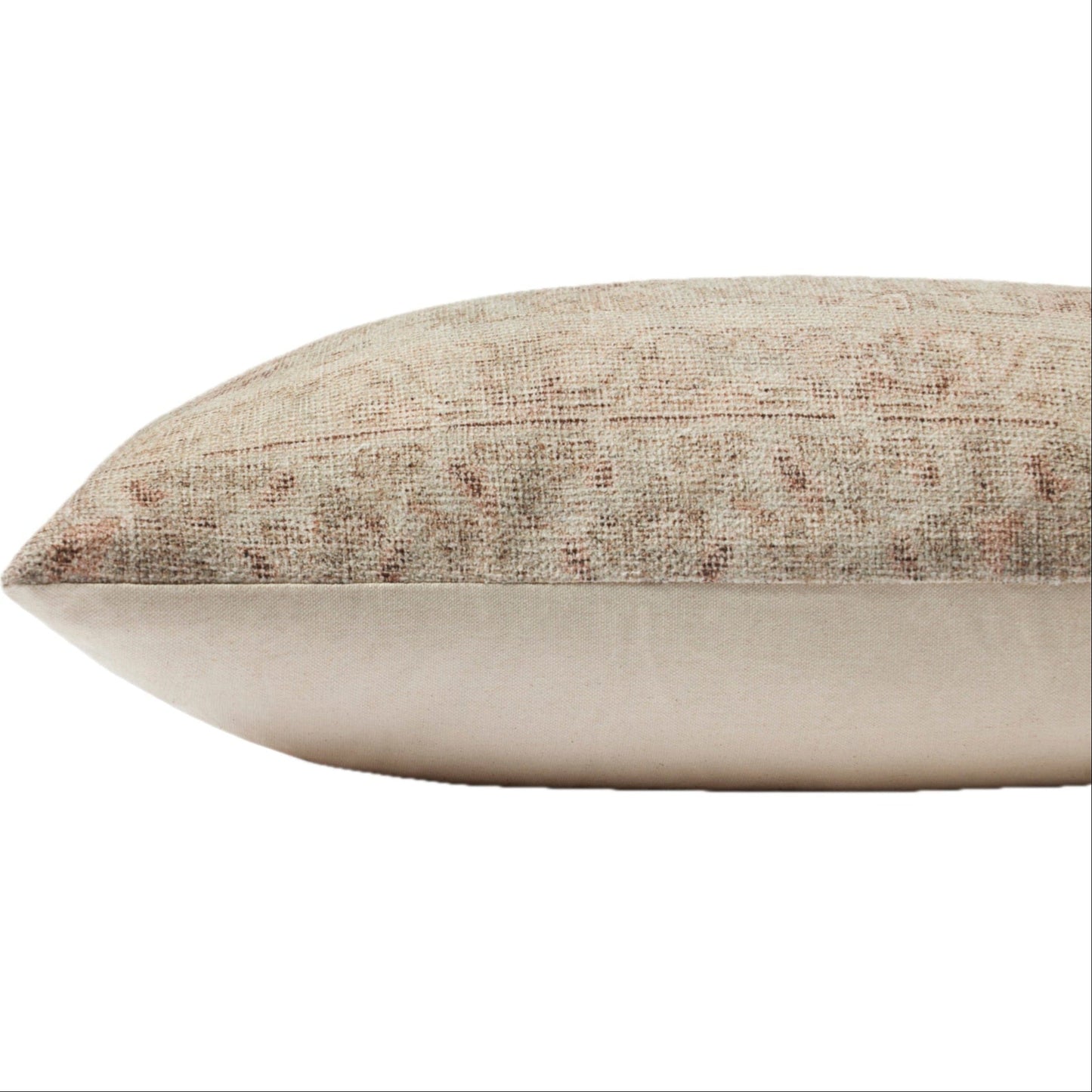 Amber Lewis x Loloi Natural/Wine Pillow Cover