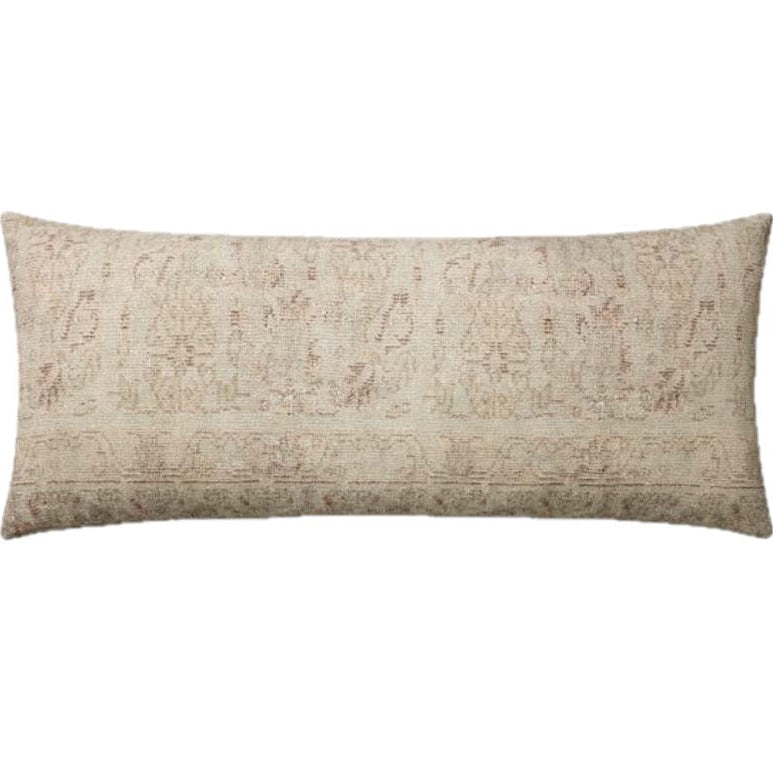 Amber Lewis x Loloi Natural/Wine Pillow Cover