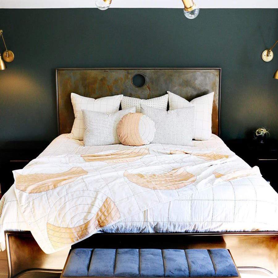 Crescent Lattice Quilt Throw