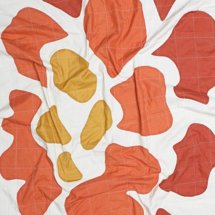 Marigold Bloom Quilt Throw