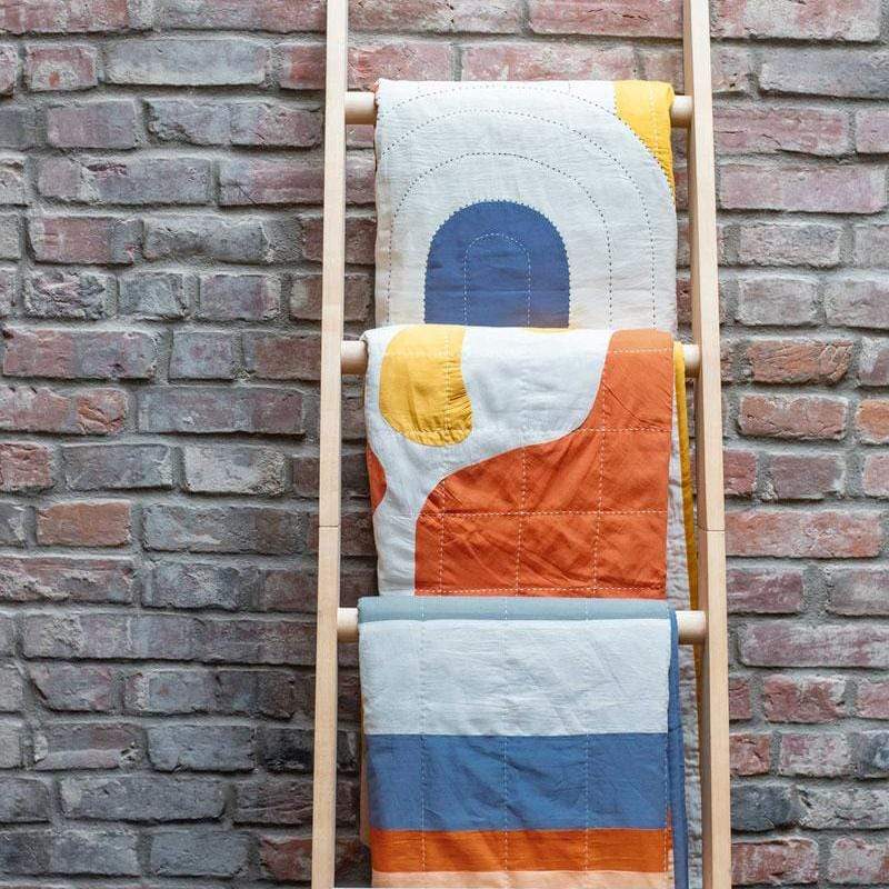 Marigold Bloom Quilt Throw
