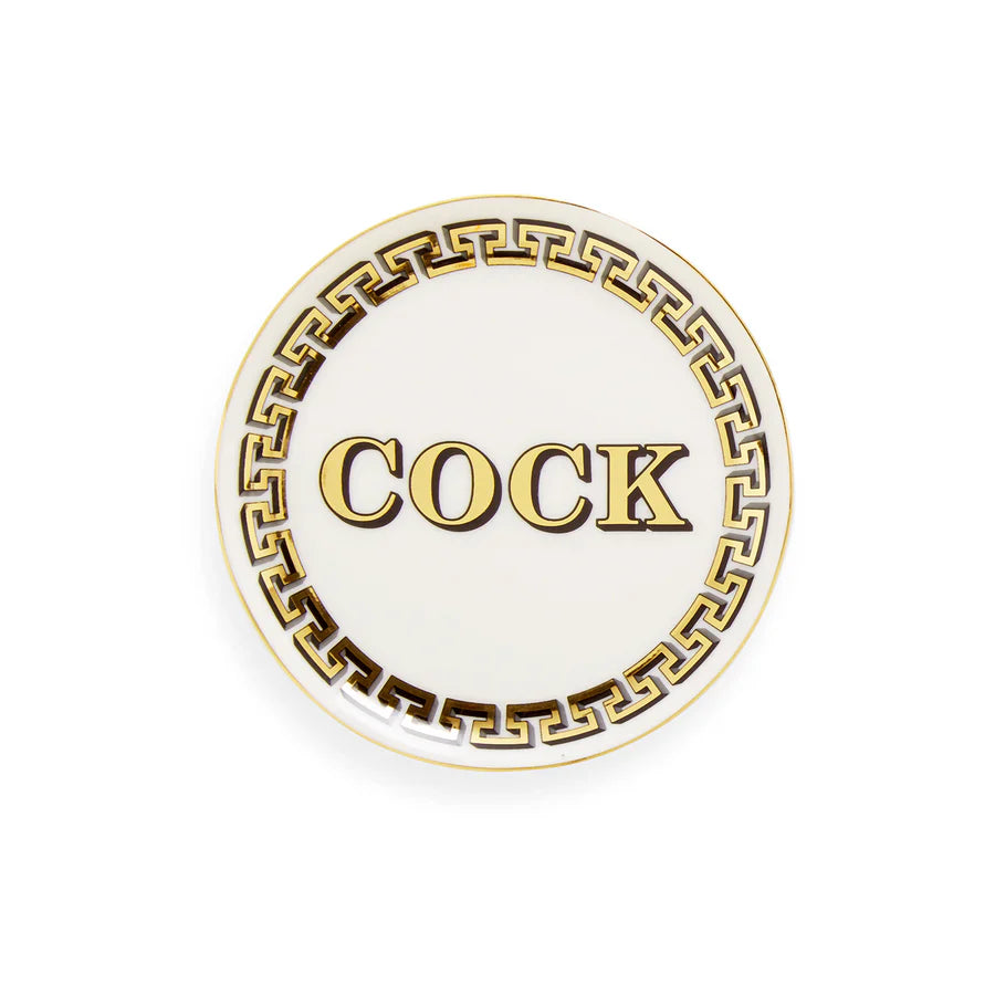 Cock/Tail Porcelain Coasters