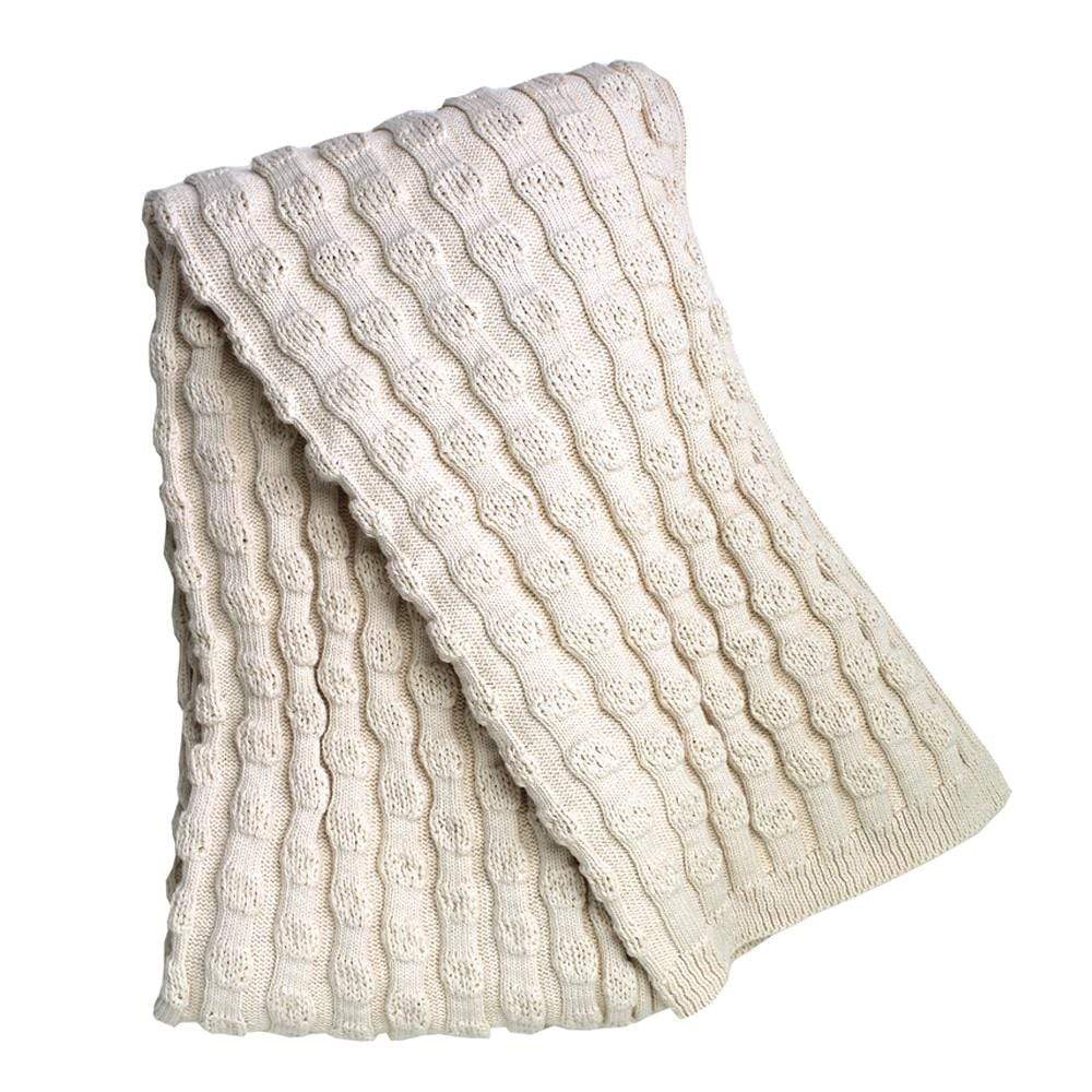Puff Balls Throw - Natural