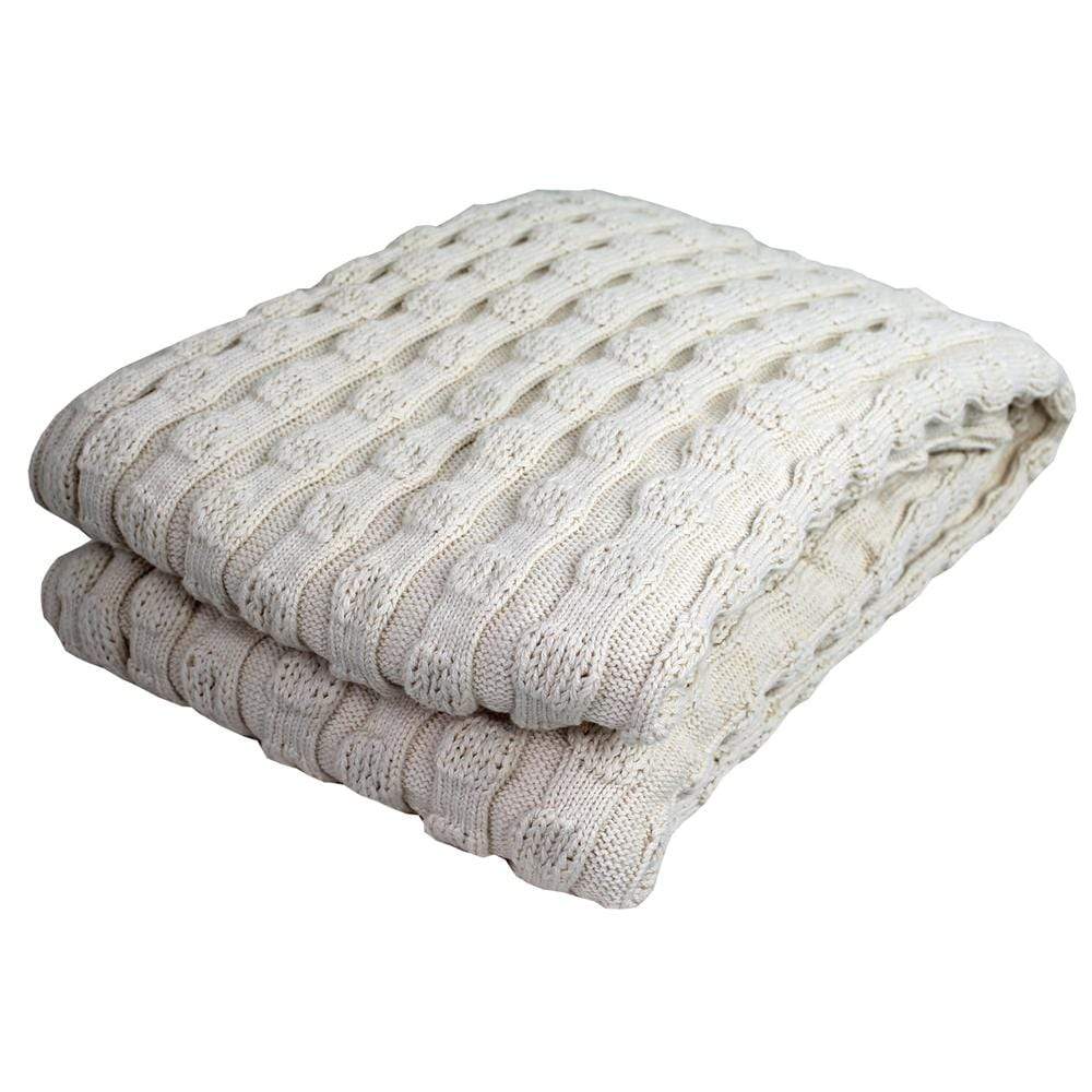 Puff Balls Throw - Natural