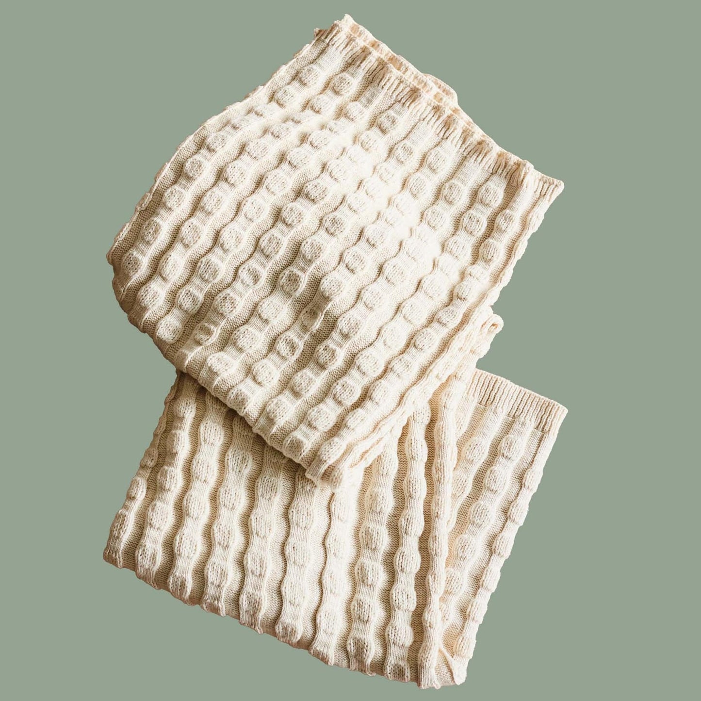 Puff Balls Throw - Natural