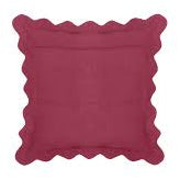 Scalloped Edge Throw Pillow With Insert