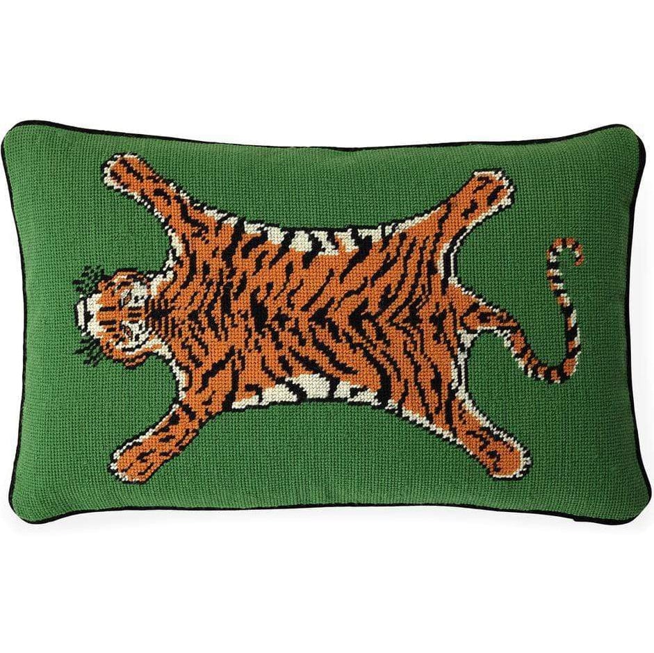 Tiger Needlepoint Pillow