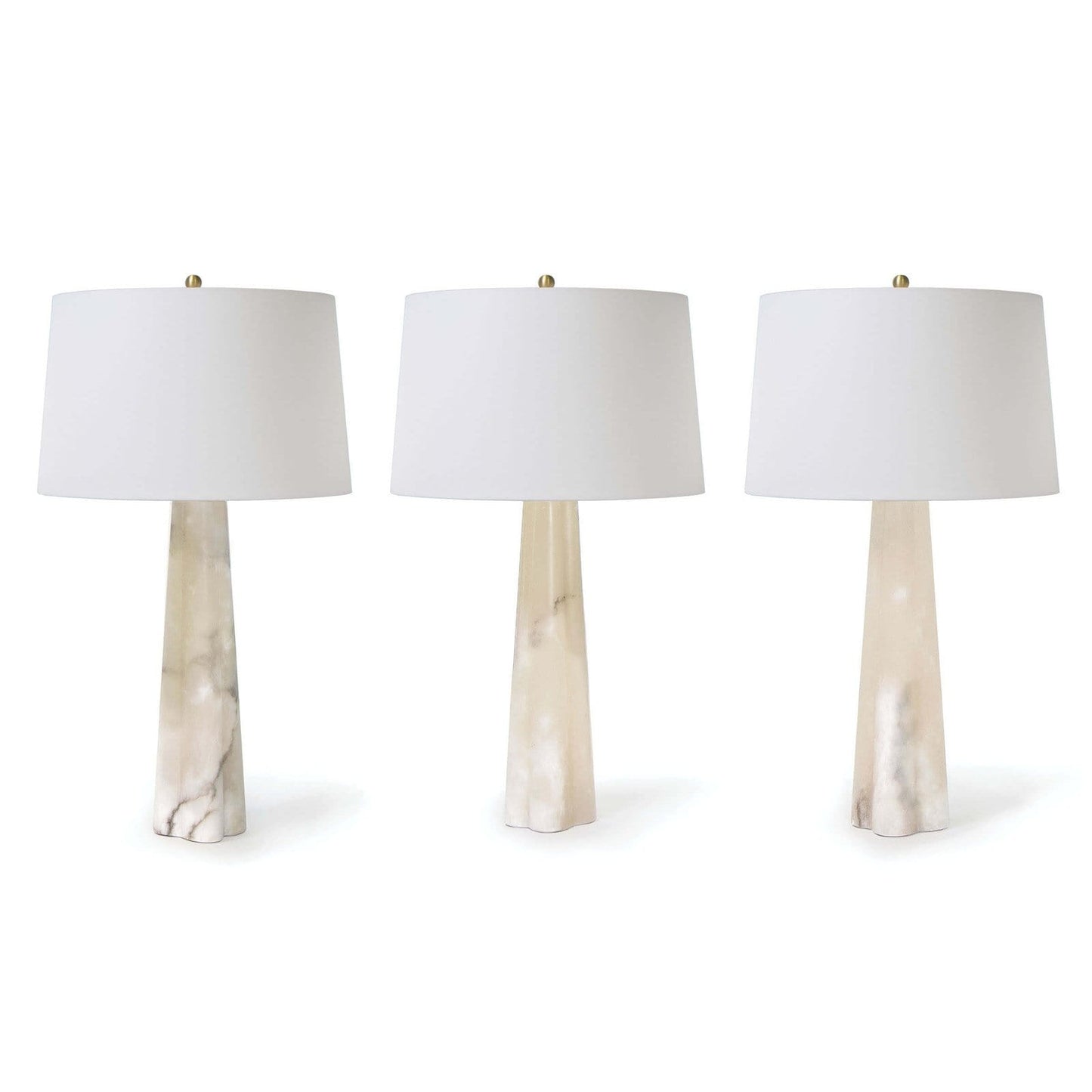 Alabaster Quatrefoil Lamp