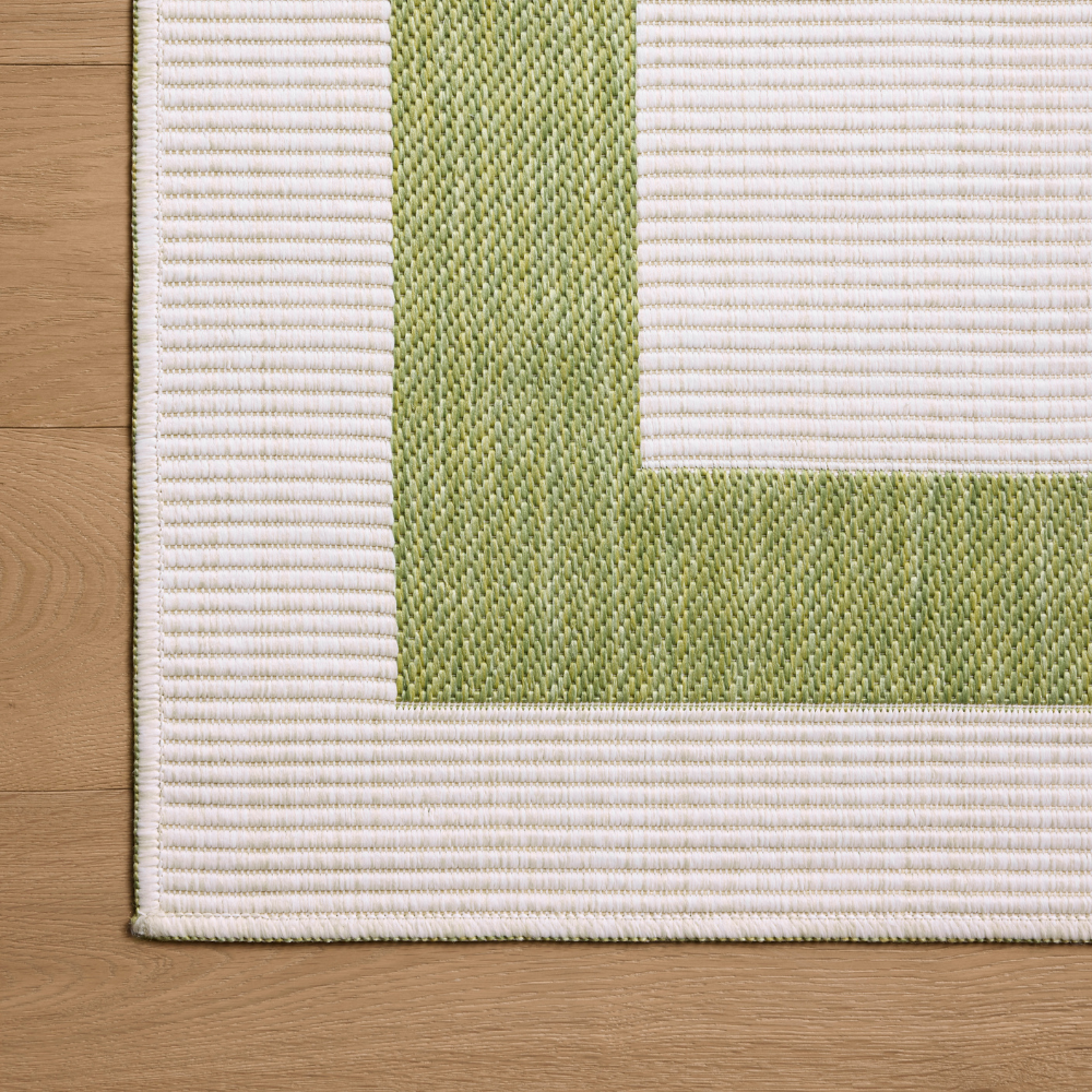 Easton Indoor/Outdoor Green/Ivory Rug