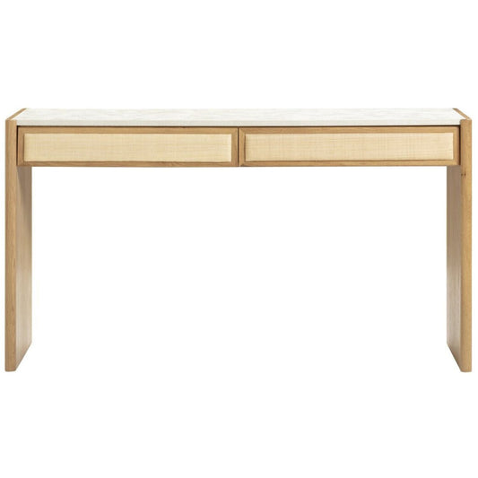 Sage Natural Oak Console Desk