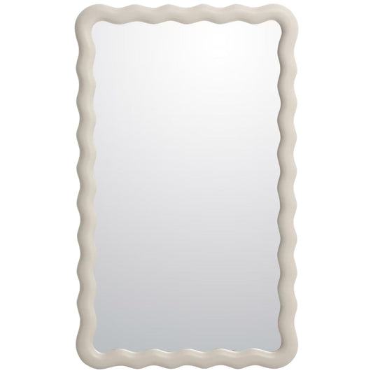 Faire Cream Swirly Wall Mirror