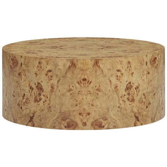 Figaro Natural Burl Drum Coffee Table