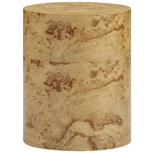 Figaro Natural Burl Drum Side Table