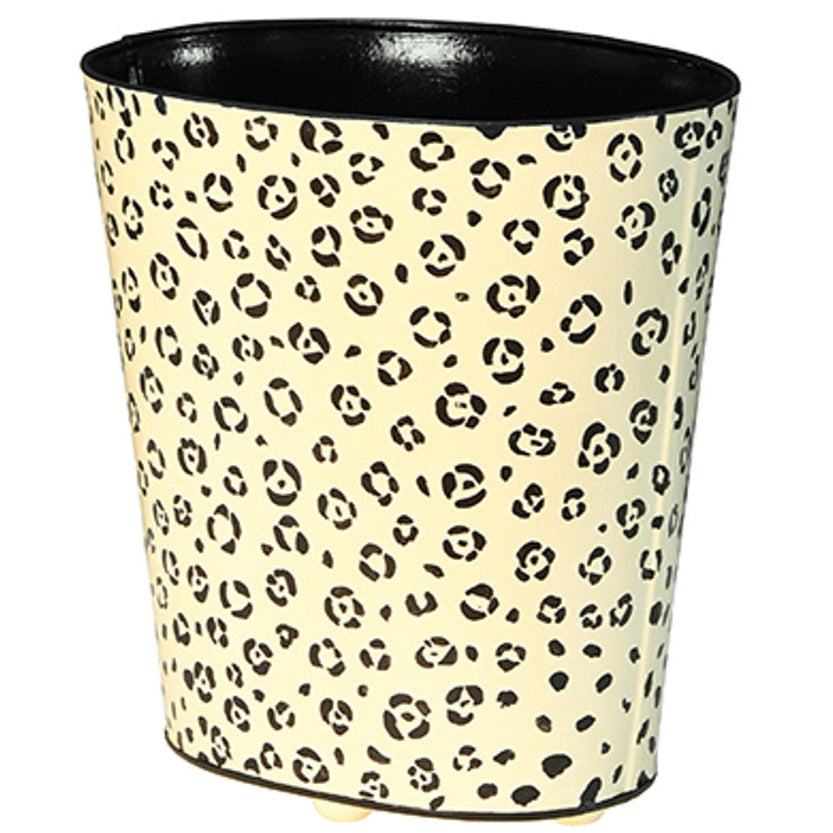 Cheetah Wastebasket