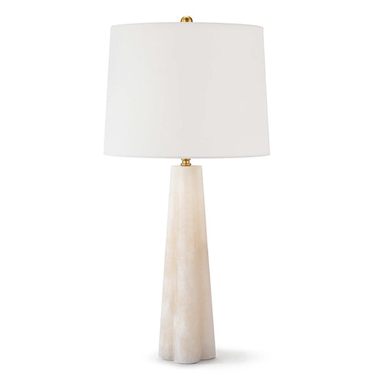 Alabaster Quatrefoil Lamp