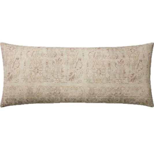 Amber Lewis x Loloi Natural/Wine Pillow Cover