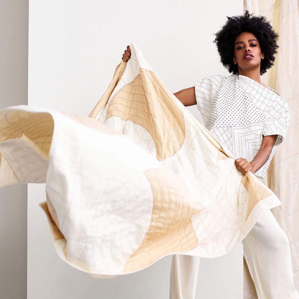 Crescent Lattice Quilt Throw