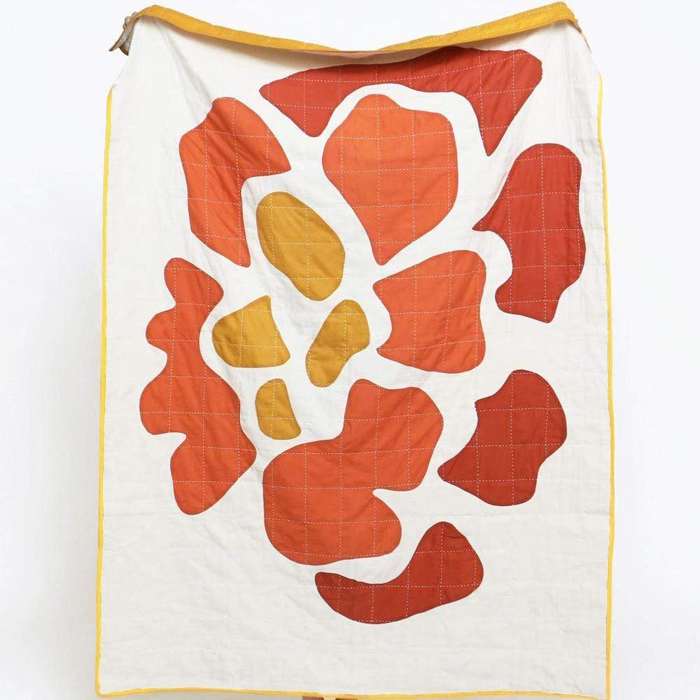 Marigold Bloom Quilt Throw