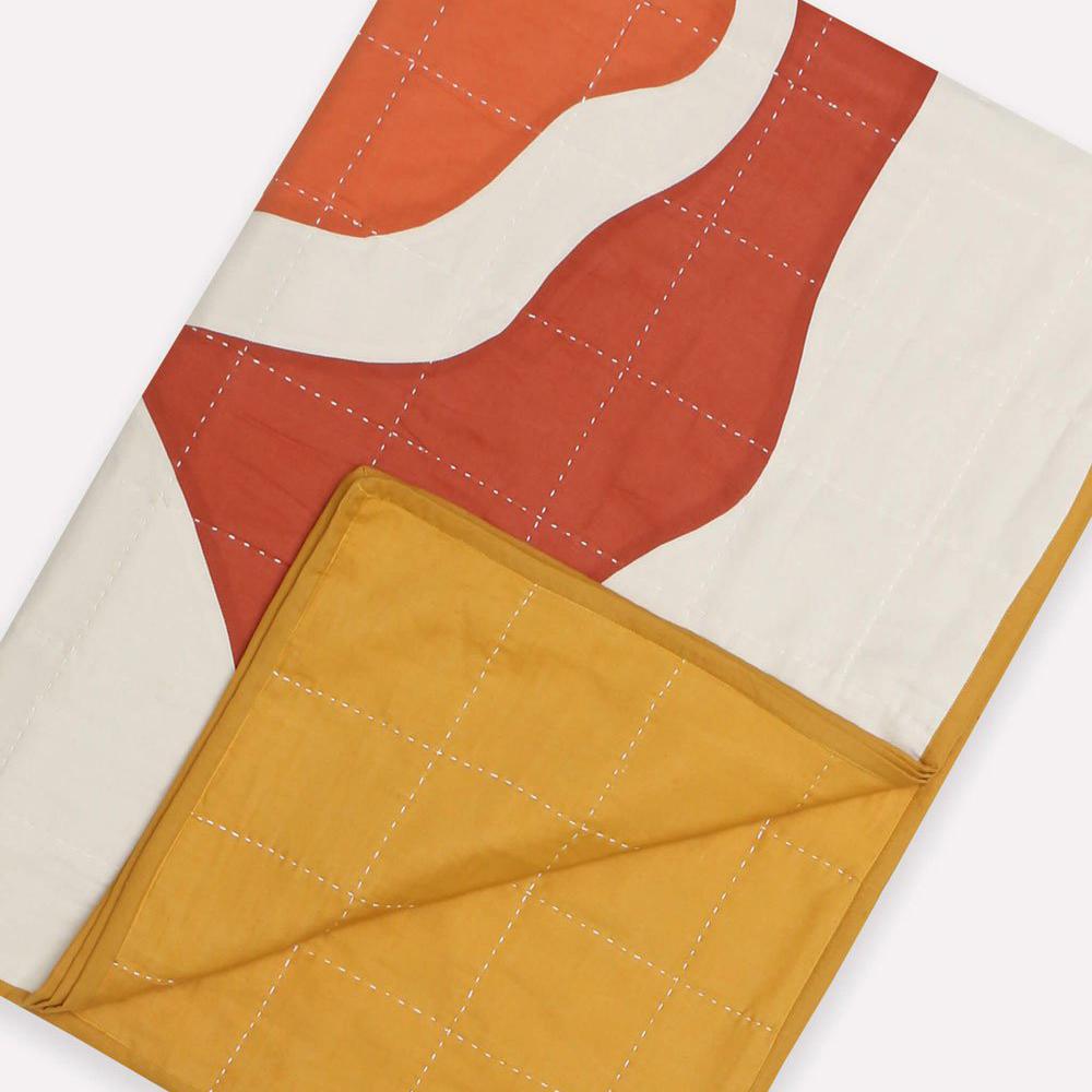 Marigold Bloom Quilt Throw