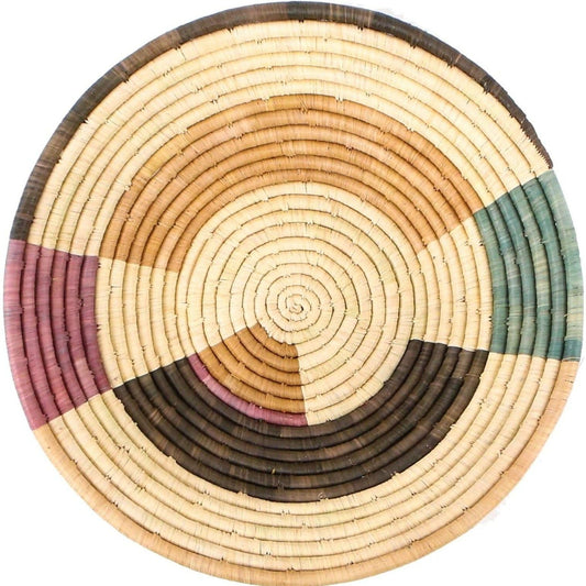 16" Lilac + Neutrals Round Basket
