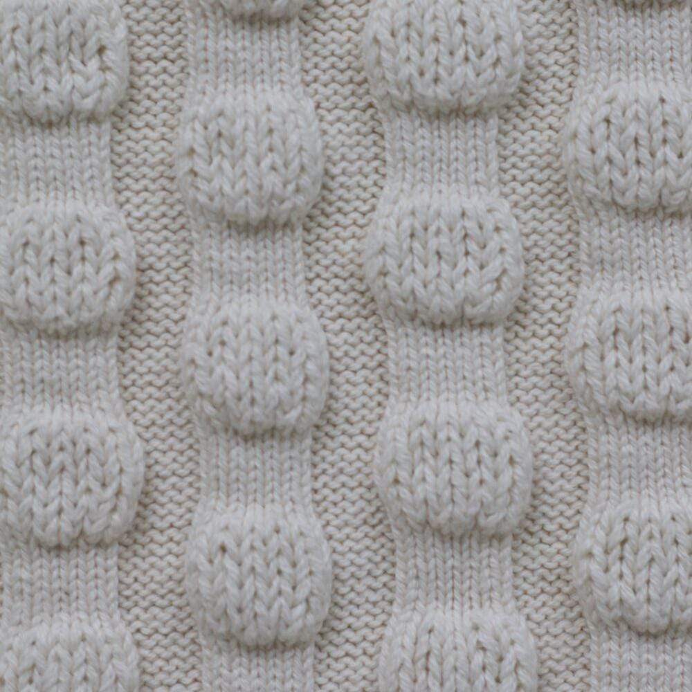 Puff Balls Throw - Natural