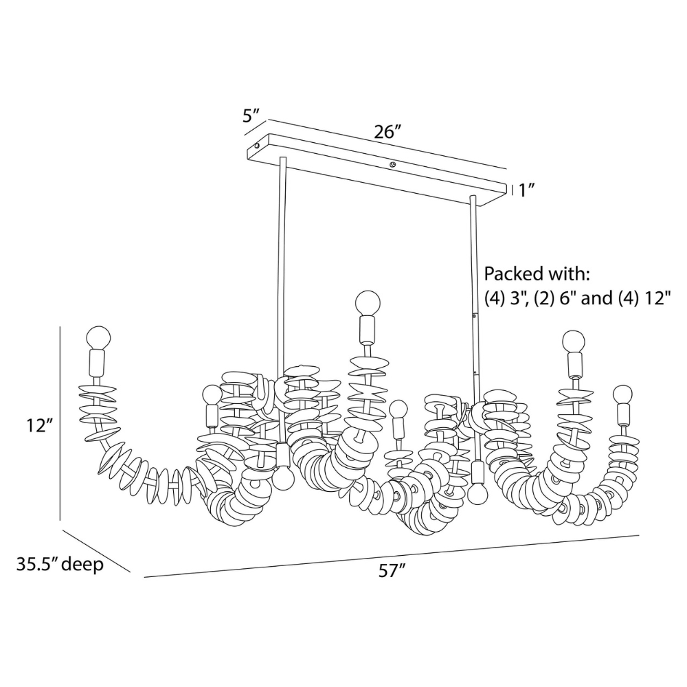 Kalama Linear Chandelier