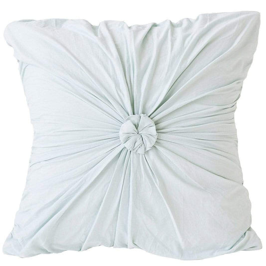 Euro Rosette in Chalk Blue Organic Cotton
