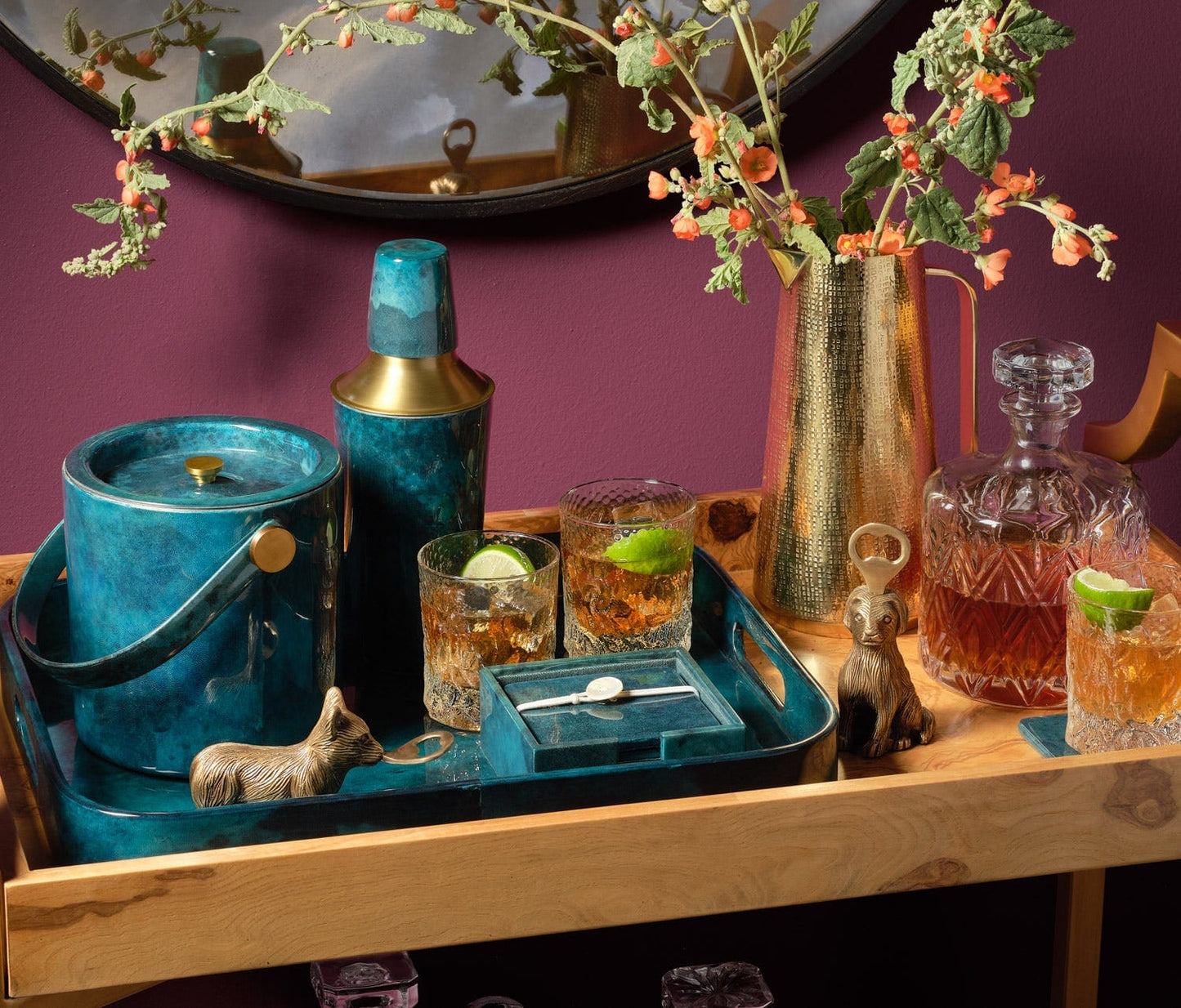 Nelson Blue Gloss Bar Collection