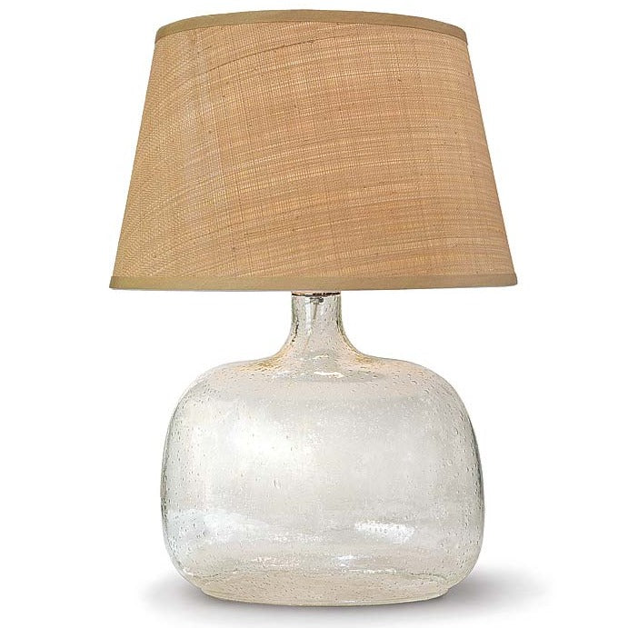Seeded Oval Glass Lamp