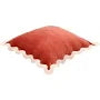 Scalloped Edge Throw Pillow With Insert