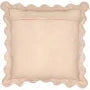 Scalloped Edge Throw Pillow With Insert