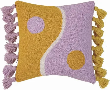 Jungalow Yin Yang Hook Pillow
