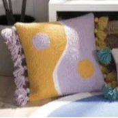 Jungalow Yin Yang Hook Pillow